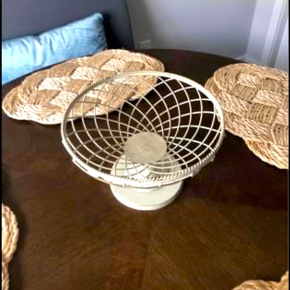 Other - Painted wrought Iron Pedestal Bowl indoor/outdoor